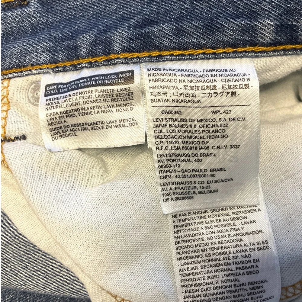 Levis 505 Regular‎ Fit Straight Leg Jeans Mens 40x30 Medium Wash Blue Denim